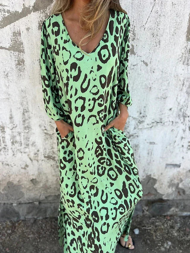 Kirsten | Leopard Maxi Dress