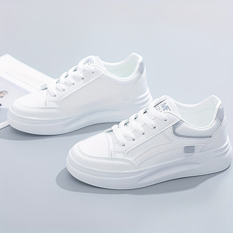 Chic White Sneakers with Lightweight Comfort