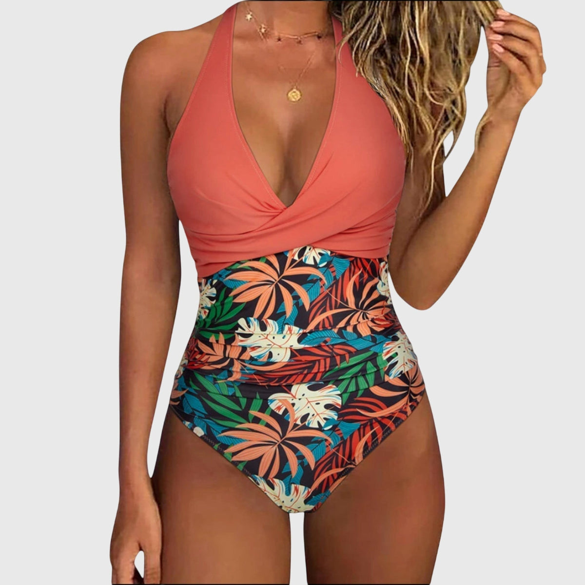 Paige | Elegant V-Neck Swimsuit
