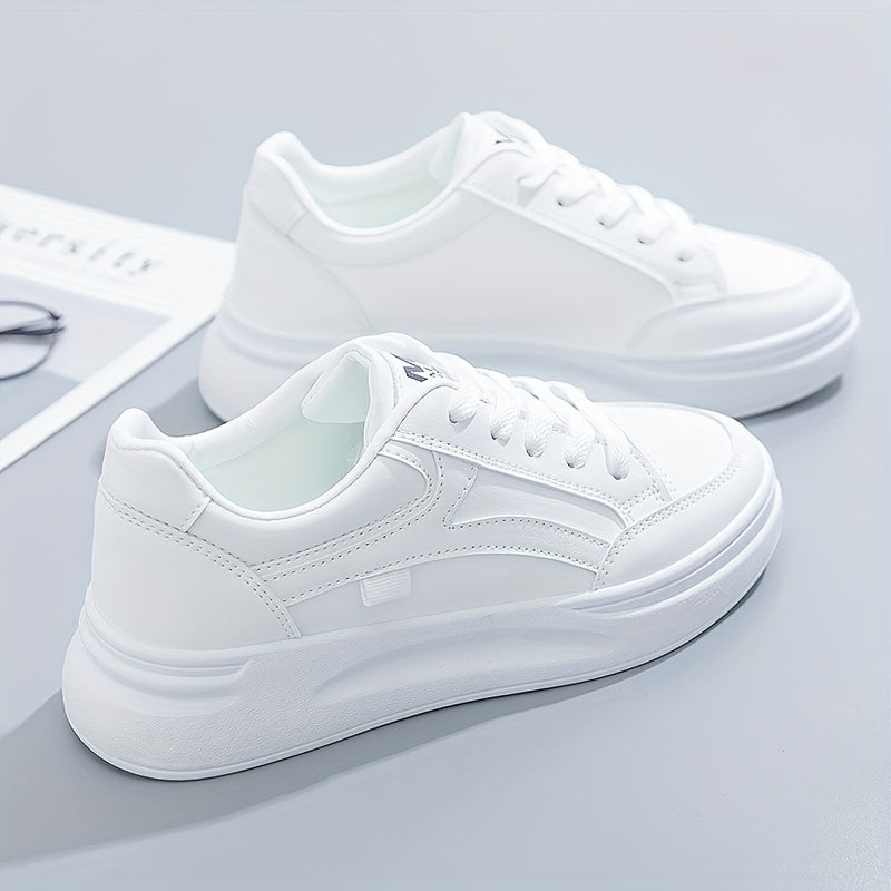 Chic White Sneakers with Lightweight Comfort