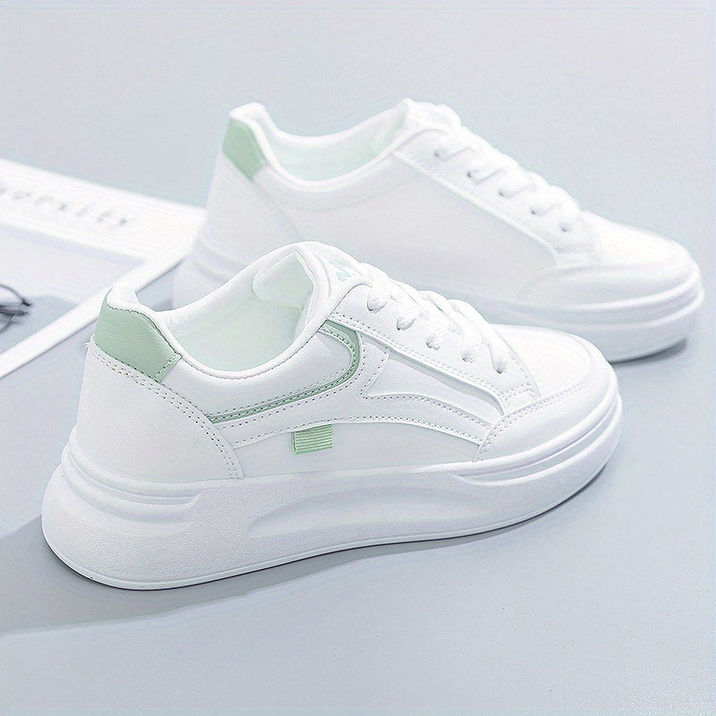 Chic White Sneakers with Lightweight Comfort