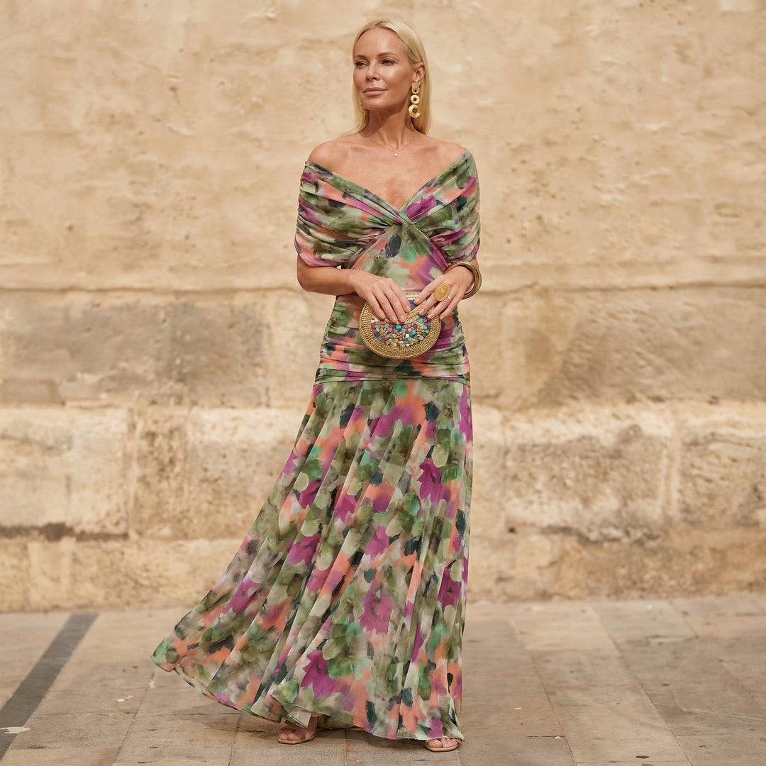 Hazel | Elegant Colourful Dress
