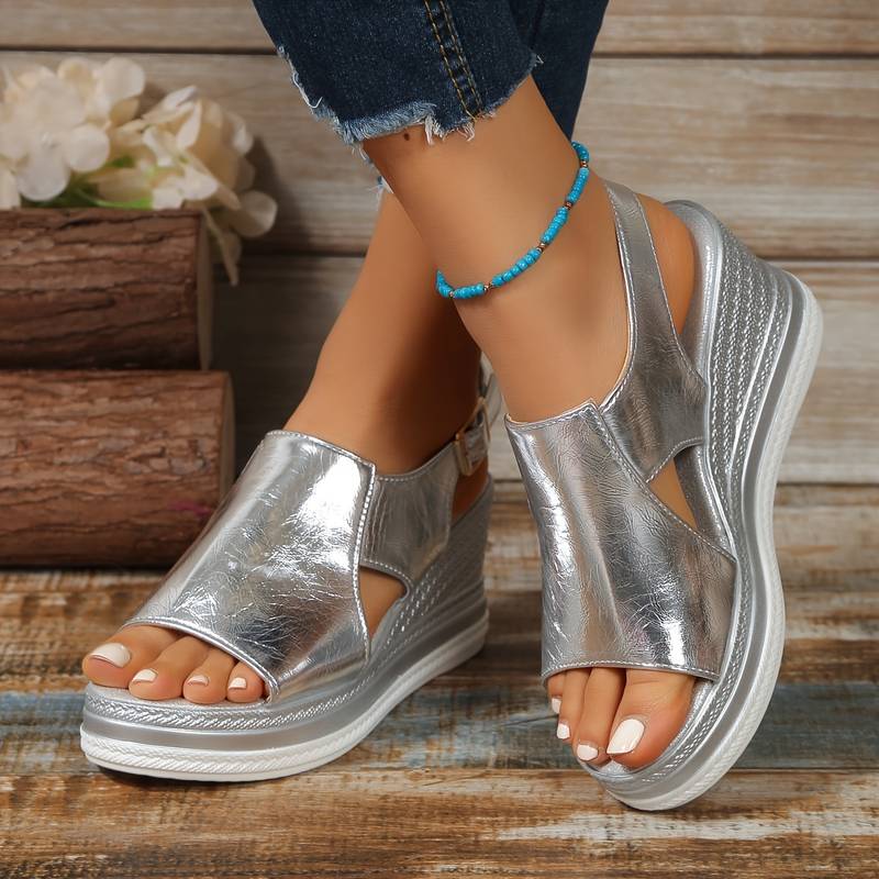 Rosalie | Stylish Metallic Sandals