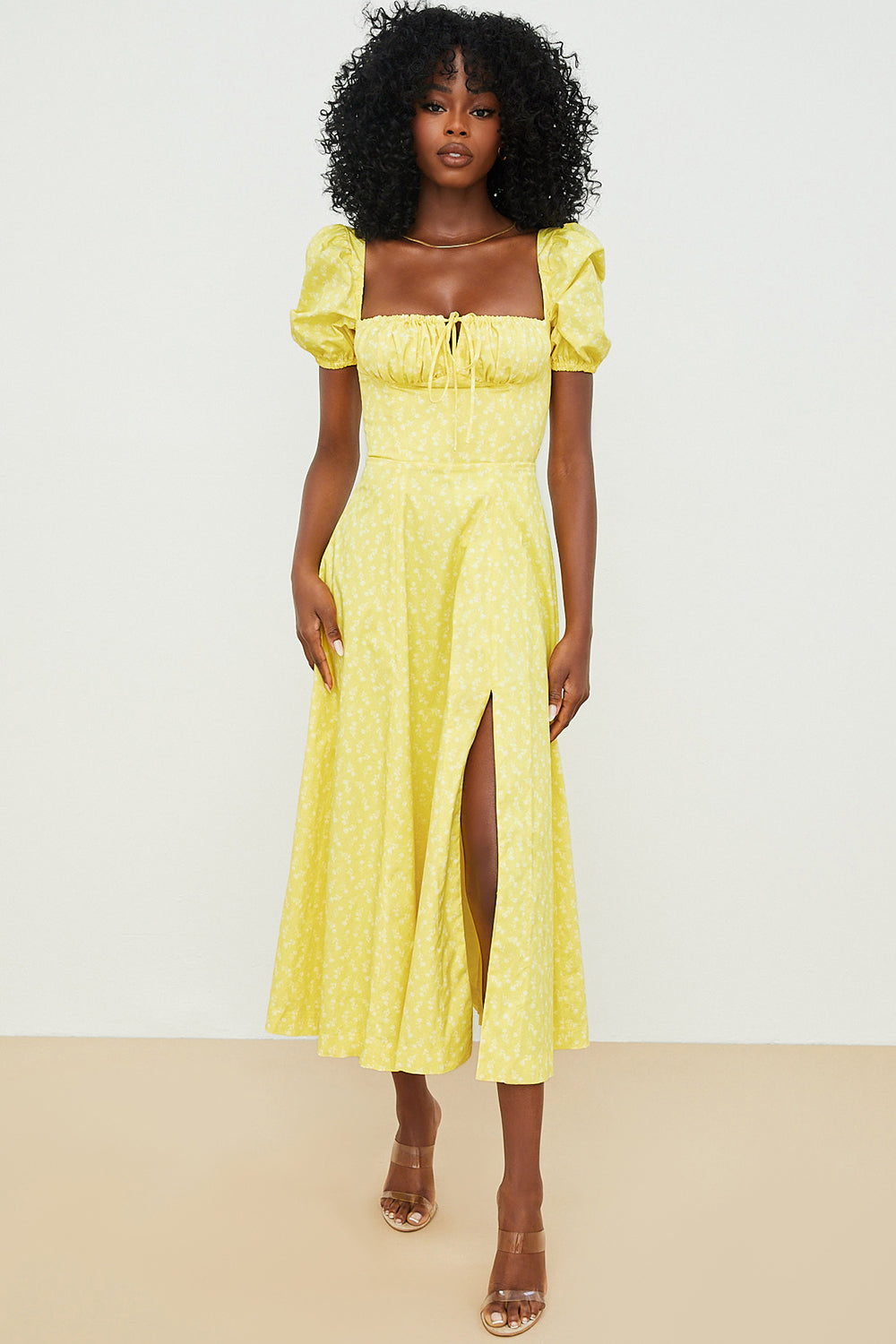 Leanne | Bloom Puff Sleeve Dress