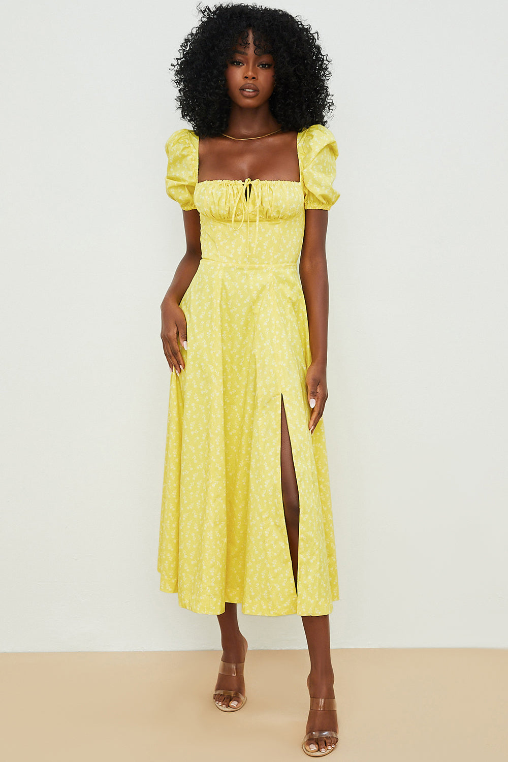Leanne | Bloom Puff Sleeve Dress