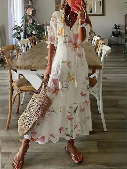 Sienna | Boho Dress with Tummy Coverage