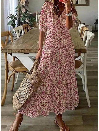 Sienna | Boho Dress with Tummy Coverage
