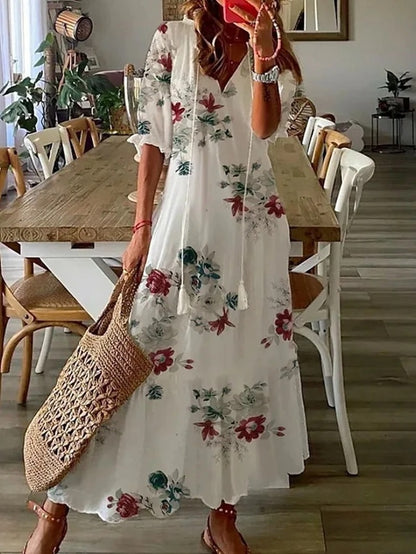 Sienna | Boho Dress with Tummy Coverage