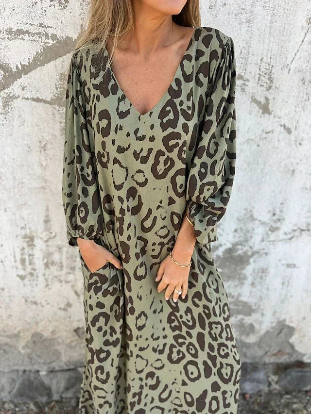 Kirsten | Leopard Maxi Dress