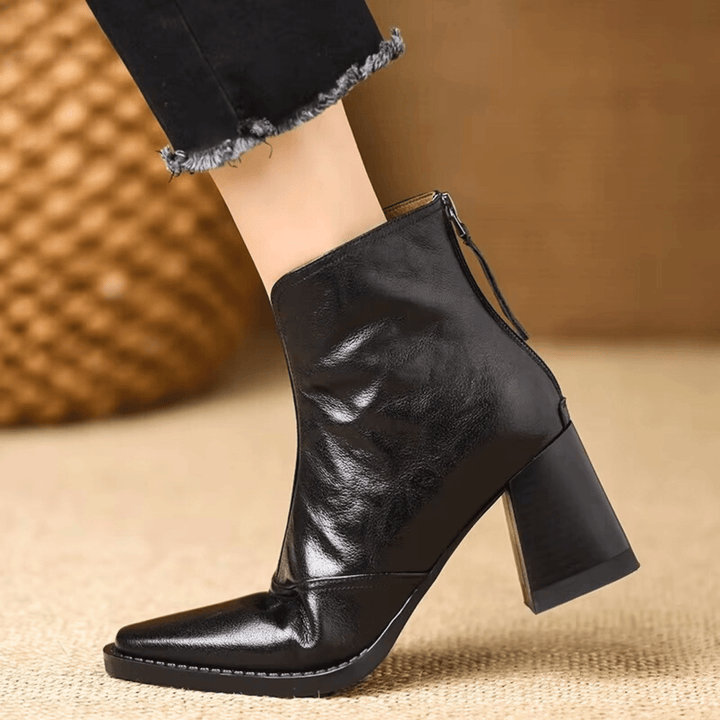 Claudia | Luxe Mid-Heel Ankle Boots