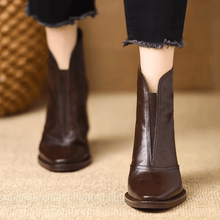 Claudia | Luxe Mid-Heel Ankle Boots