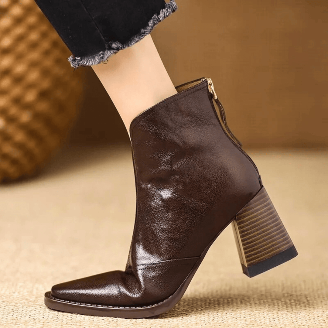 Claudia | Luxe Mid-Heel Ankle Boots