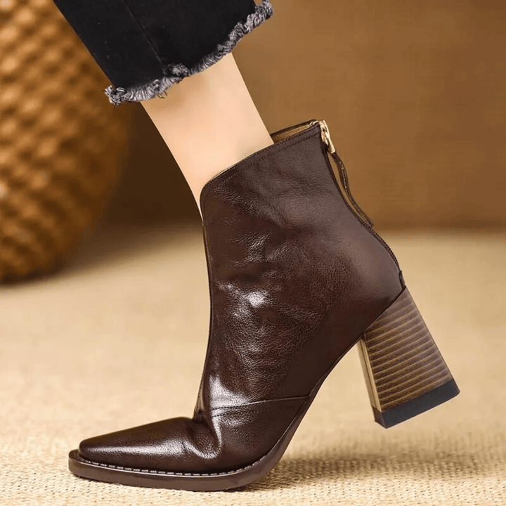 Claudia | Luxe Mid-Heel Ankle Boots